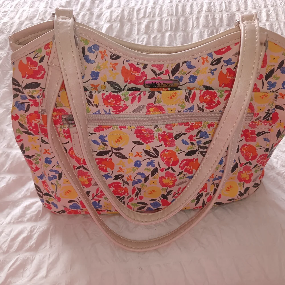 Multicolor Floral Women's Shoulder Bag - Picture 1 of 14